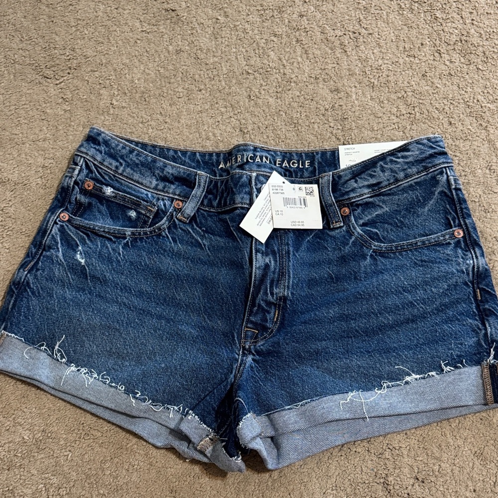 American Eagle Outfitters Dark Blue Jean Shorts